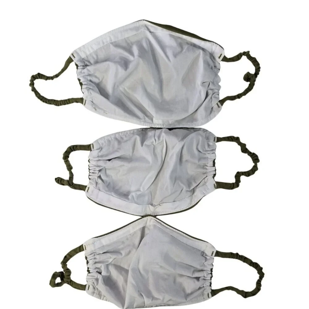 A New Day Womens Face Mask Washable 3 Pack Adult Size Reusable Olive Green NEW